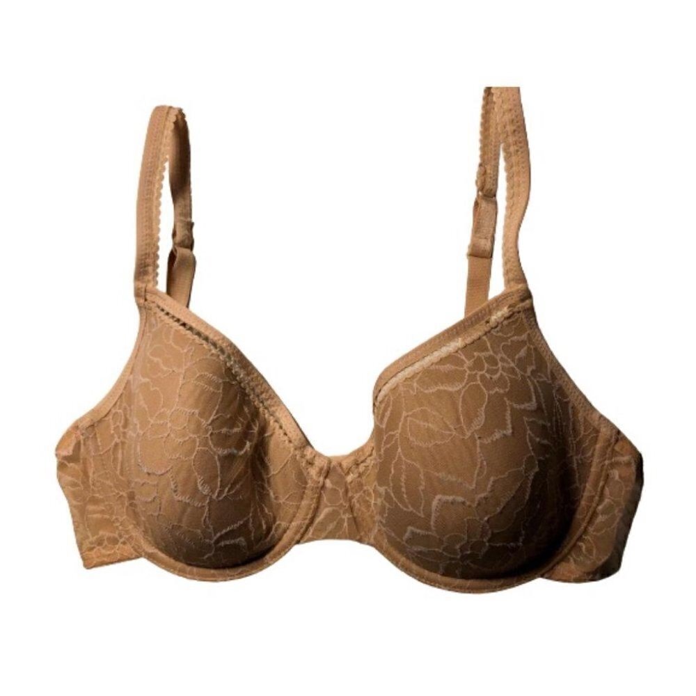 Wacoal 853148 Nude Lace Padded Bra 34D #3703